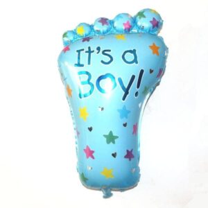 Foot Foil Balloon For Baby Boy 14 inches