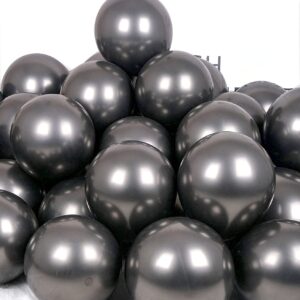 Black Metallic Balloons