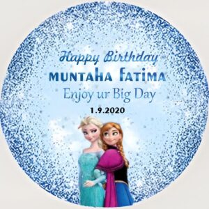 Elsa Frozen Theme Backdrop