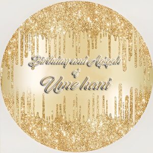 Aqiqah and Birthday Backdrop in Gold