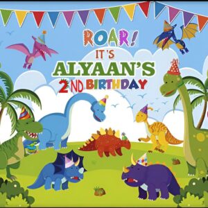 Dinosaur Birthday Theme Backdrop