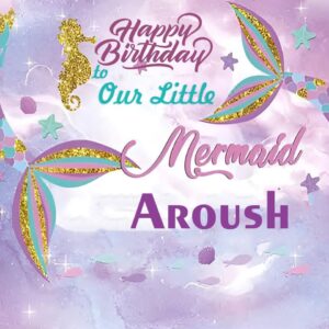 Mermaid Theme Birthday Backdrop