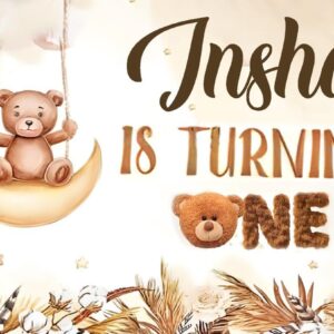 Teddy Theme Backdrop in Brown