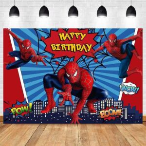 Spider-Man Theme Customise Birthday Backdrop