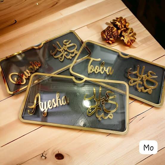 Customise Acrylic Name Envelops