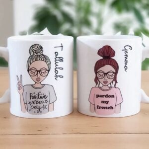 Customise picture and text mug