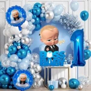 Baby Boss Birthday Theme set WIth Backdrop