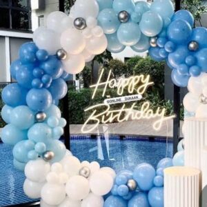 Blue And White Balloon Set